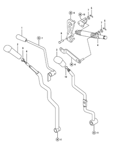 H.S.T. Control-2 Diagram and Parts List for SX3100 54ALB4S727-54ALB4SW727-54ALB4SX727-54ALB4SY727-54ALB4SZ727-54AMB4S727-54AMB4SW727-54AMB4SX727-54AMB4SY727-54AMB4SZ727 Cub Cadet Lawn Tractor